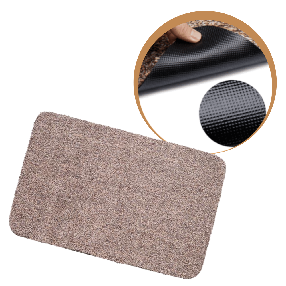 Capacho antiderrapante absorvente da 5 Star Super Deals, ideal para pisos, com superfície texturizada e alta absorção.