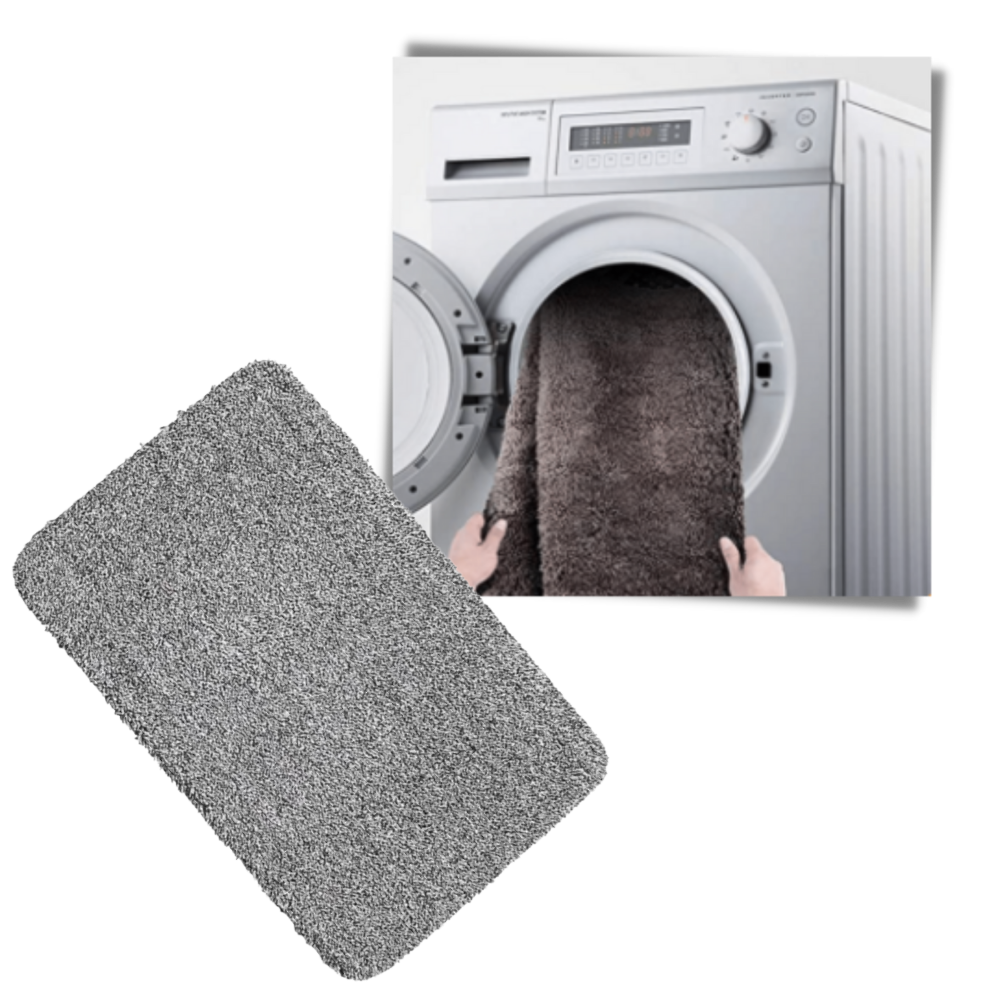 Tapete antideslizante absorvente 5 Star Super Deals, lavável à máquina, ideal para secar pisos e tapetes.