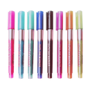 Conjunto de 8 canetas marcadoras Meitianfacai com pontas de dupla linha para escrita e desenho em cores variadas