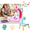 Quadro de desenho de projeção para crianças Kanaroous, brinquedo de jogos de desenho com superfície de projeção colorida.