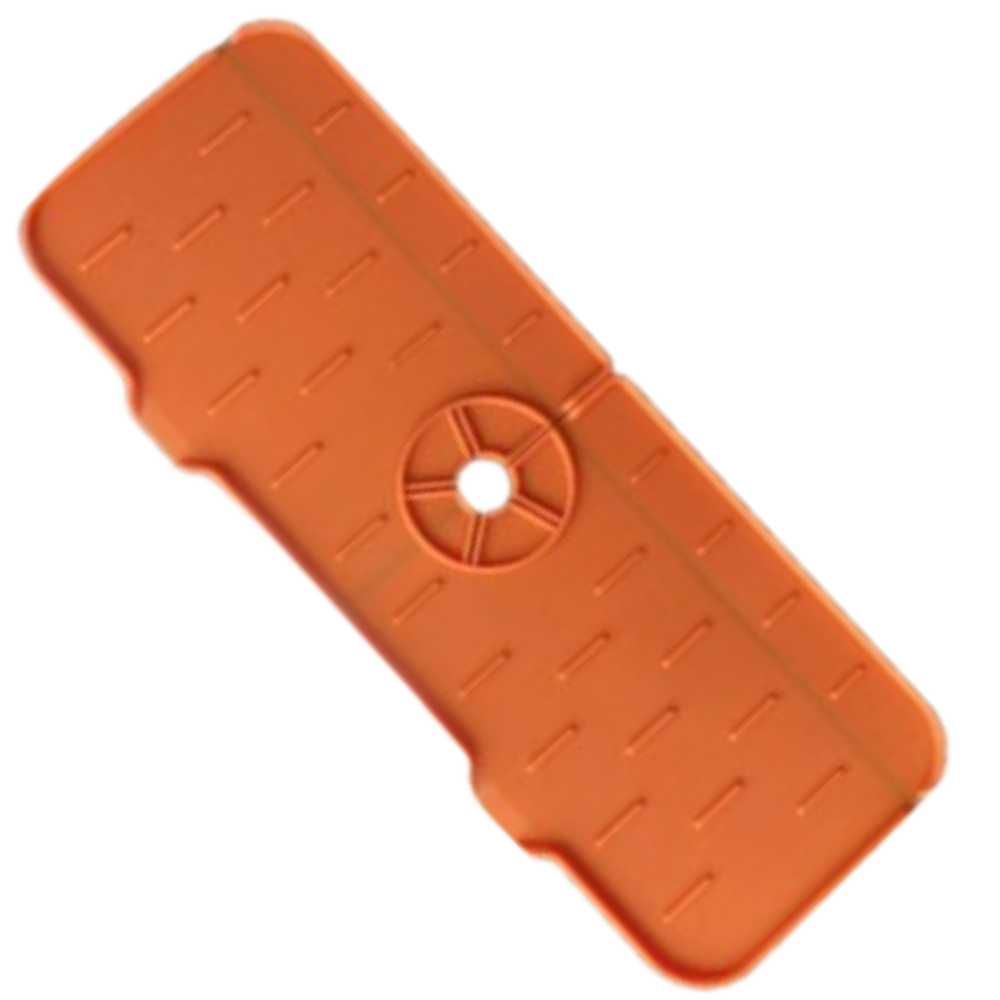 Protetor de silicone anti-espirramento para pia, acessório para eletrodomésticos, na cor laranja, marca Baolian.