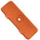 Protetor de silicone anti-espirramento para pia, acessório para eletrodomésticos, na cor laranja, marca Baolian.
