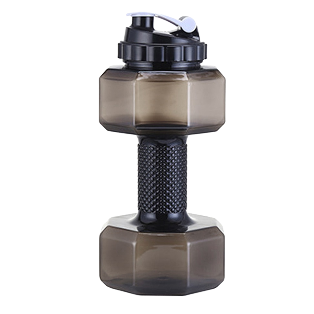 Suporte de garrafa de água em forma de haltere preto, ideal para alimentos e bebidas, marca Nuolux.