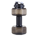 Suporte de garrafa de água em forma de haltere preto, ideal para alimentos e bebidas, marca Nuolux.