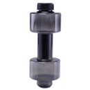 Suporte para alimentos e bebidas Nuolux em formato de garrafa de água e haltere, resistente e prático para uso diário.