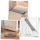 Ferramenta de limpeza doméstica Blvb, tubo telescópico de microfibra para remover poeira de superfícies variadas.