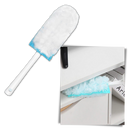 Pluma de limpeza eletrostática descartável Parezy para áreas estreitas ou difíceis de alcançar, ideal para limpeza doméstica.