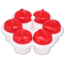Conjunto de 6 cozinhas para ovos Viitech, eletrodoméstico de cozinha para preparo de ovos, com design compacto e funcional.