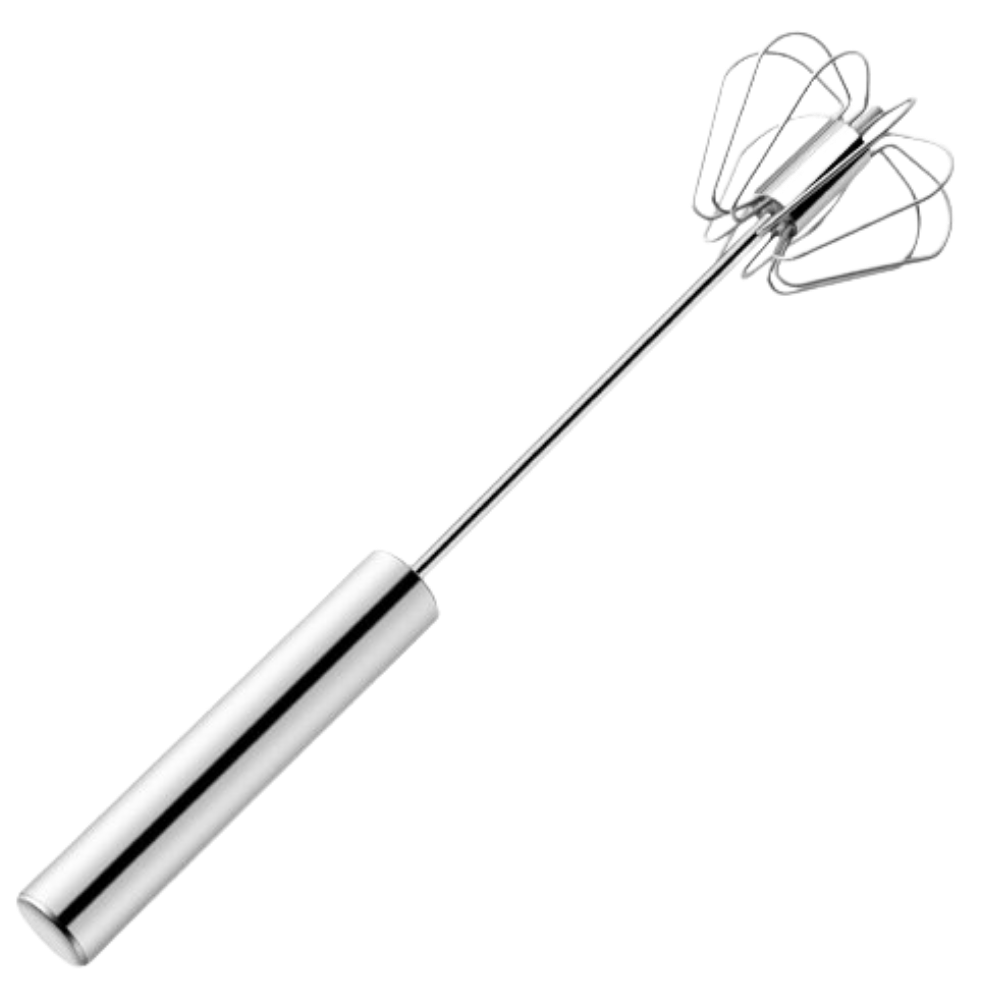 Batedor de ovos semi-automático Sanag, acessório de pequeno eletrodoméstico, com design compacto para misturar ovos.