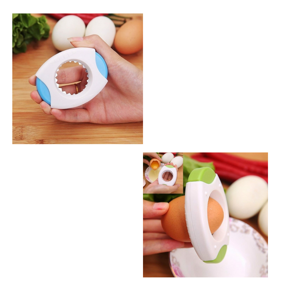 Ferramenta Aooower para quebrar casca de ovo, utensílio de cozinha prático e fácil de usar para remover cascas com precisão.