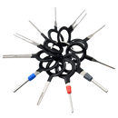 Kit de 11 ejectores de conectores elétricos Fun For All LLC para componentes eletrônicos, com várias ferramentas de remoção.