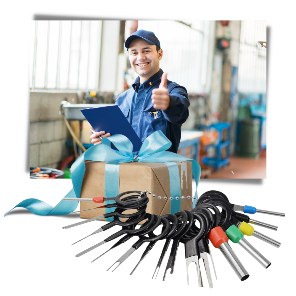 Kit de ferramentas Fun For All LLC para remover conectores de componentes eletrônicos, ideal para manutenção e reparos.