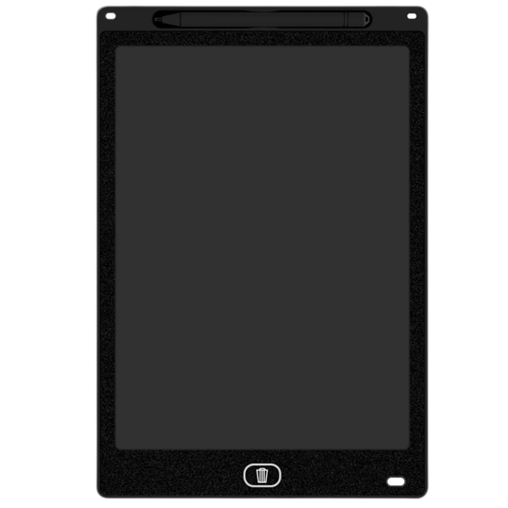 Tablete de desenho LCD para crianças Goolrc, painel preto com caneta, ideal para jogos de desenho e criatividade infantil.