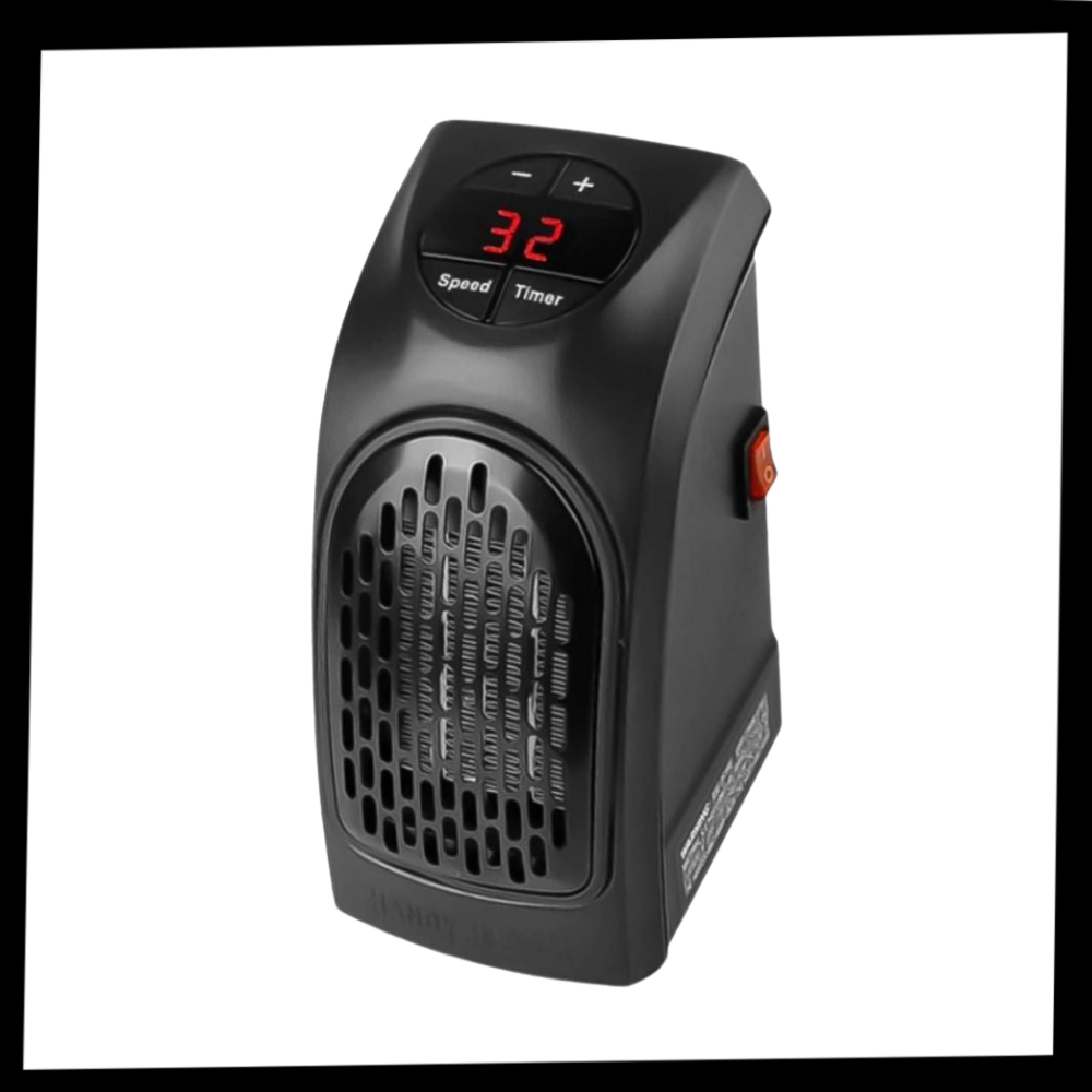 Aquecedor elétrico portátil da Ontel Products Corp, compacto e ideal para aquecimento e climatização de ambientes internos.
