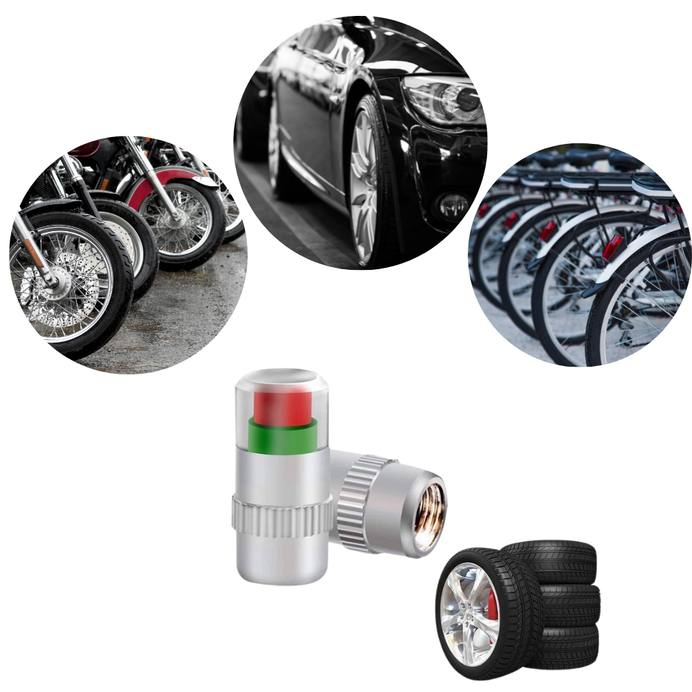 Conjunto de 4 sensores de pressão de pneus de carro da Dongguan Tsung Hao Electronics para monitoramento de pneus automotivos.