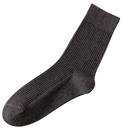 Conjunto de duas meias masculinas de lã com risca em cinza escuro, marca Farm To Feet, para uso casual e confortável.