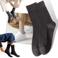 Chaussettes côteladas para homens da Farm To Feet, duas pares, tecido confortável e resistente para uso diário.