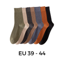 Chaussettes côteladas para homens Farm To Feet, 2 pares, tecido confortável, detalhes em ribana, para uso diário e esportes