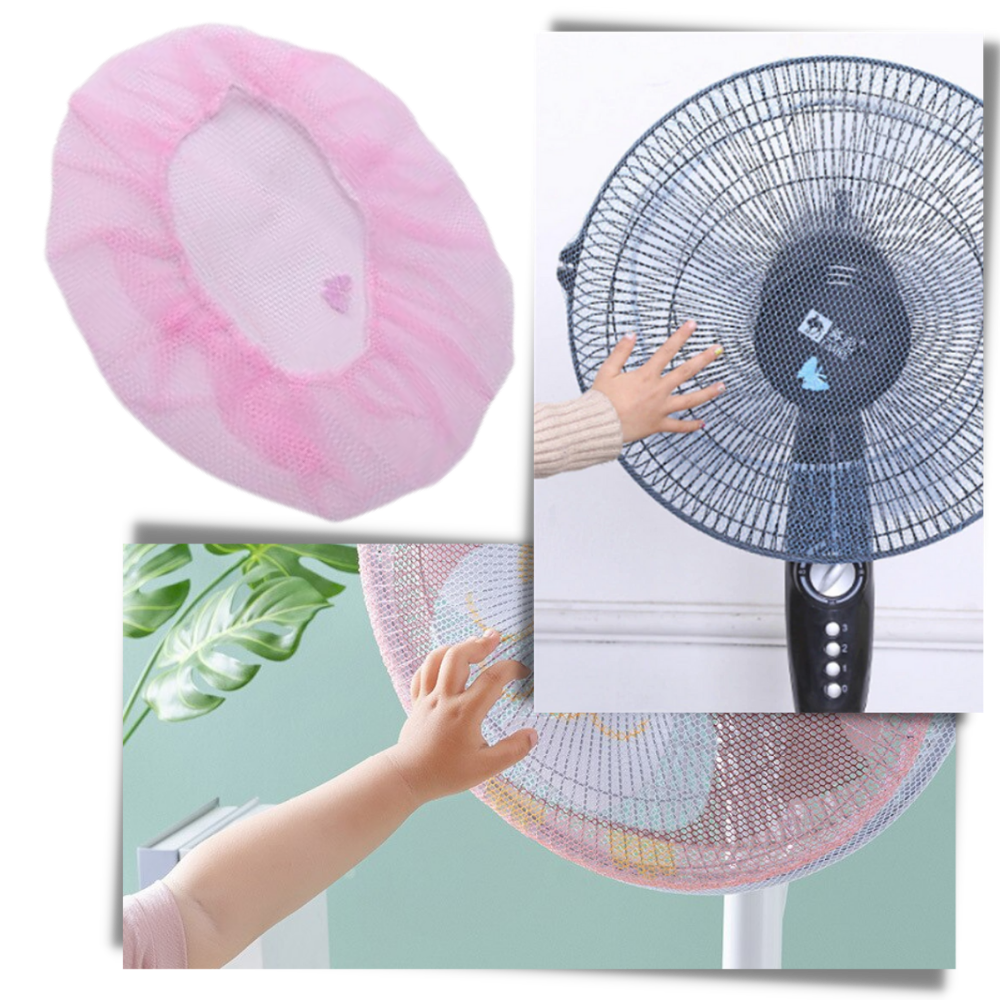 Conjunto de 2 filtros de proteção para ventilador elétrico Ukphail, acessórios para melhorar a segurança e proteção do ventilador.