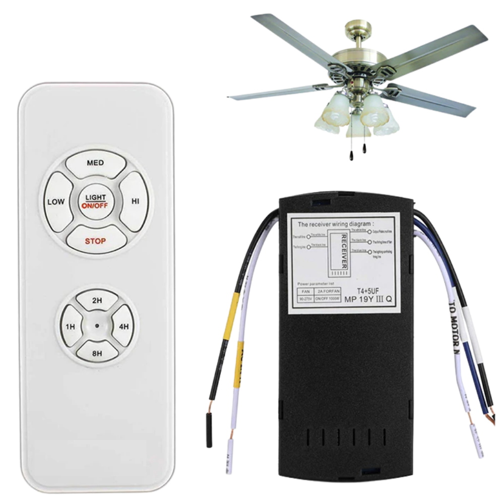 Controle remoto universal para ventilador Lphumex, compatível com 110V e 220V, acessório prático para ventiladores.