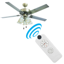 Controle remoto universal para ventilador Lphumex, com botões de ajuste de velocidade e funcionamento.