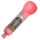 Bebedouro e comedouro para animais de estimação da marca Peroptimist, rosa, com capacidade de 300ml, ideal para alimentação.