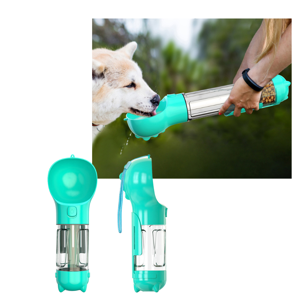 Abreuvoir e dispenser de água e comida para animais da marca Peroptimist, ideal para uso ao ar livre, com design prático e resistente.