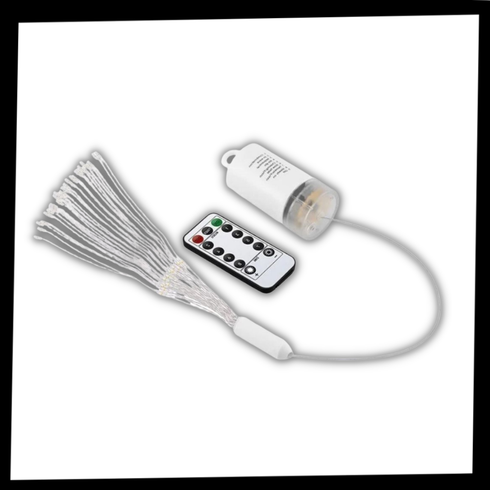 Guirlanda de LED com efeito de fogos de artifício, decorativa e luminosa, da marca Thinkthankhome, para festas e eventos.