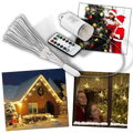 Guirlanda de luzes LED com efeito de fogos de artifício, iluminação decorativa da Thinkthankhome para festas e ambientes festivos.