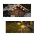 Guirlanda de LEDs com efeito de fogos de artifício à prova d'água da Thinkthankhome, iluminação decorativa para ambientes externos.