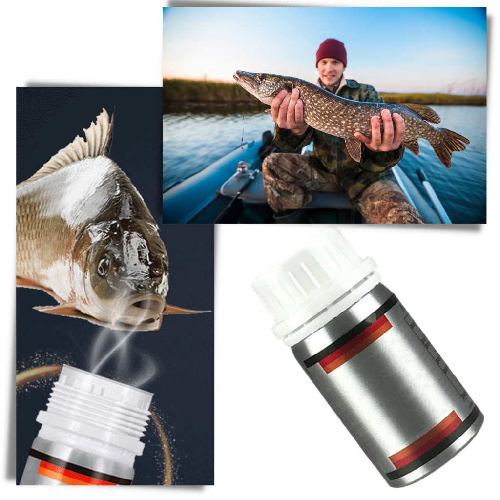 isca de pesca Qiguang, atrativo para peixes, ideal para pescadores, visível na imagem com embalagem eficaz para pesca.