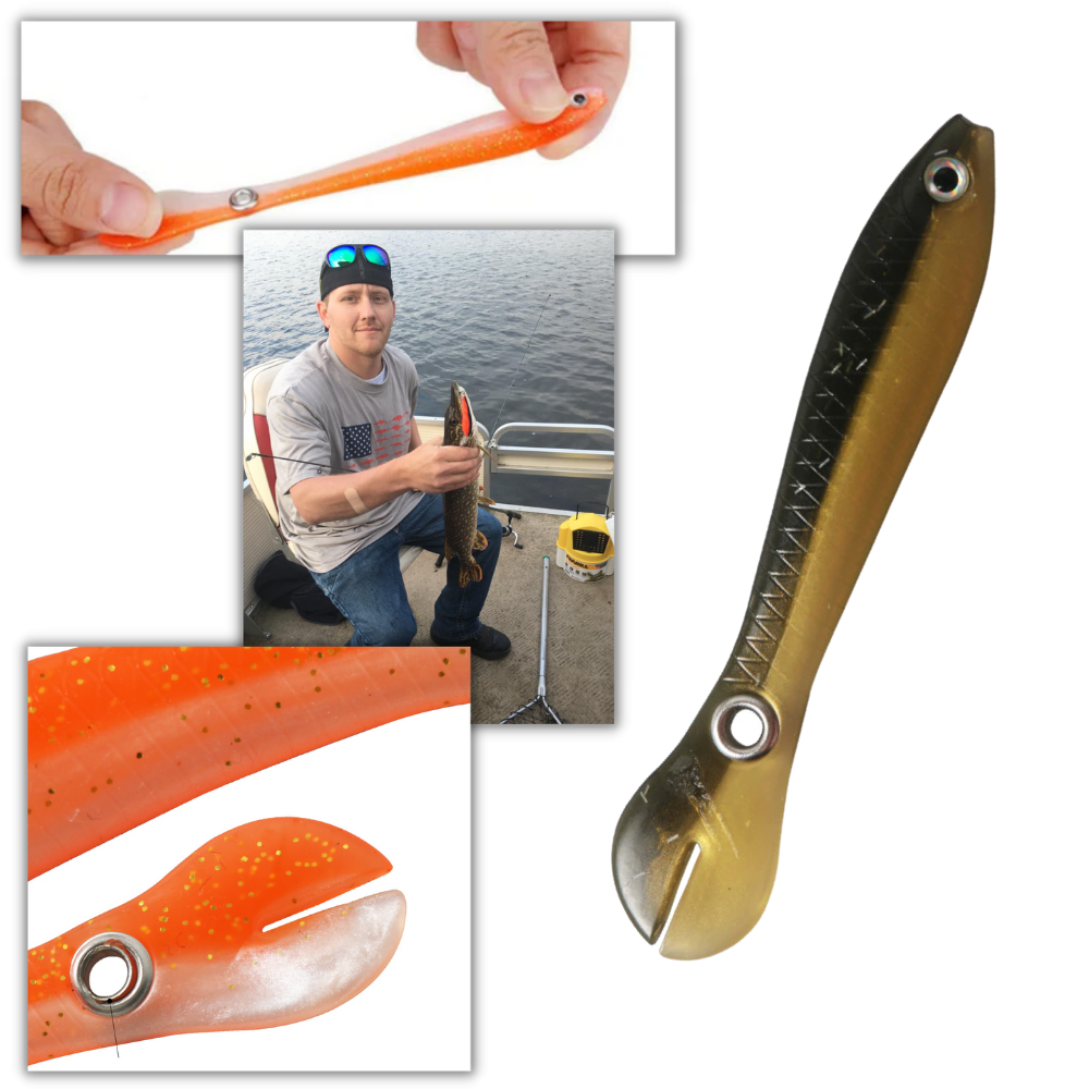 Conjunto de iscas artificiais para pesca da marca Jinyi, várias iscas coloridas e detalhadas para pescadores.