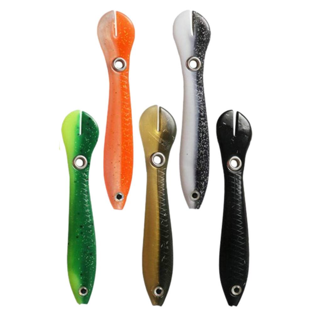 Conjunto de 5 iscas artificiais de pesca Jinyi, iscas de isca para pesca esportiva, com iscas coloridas e realistas.