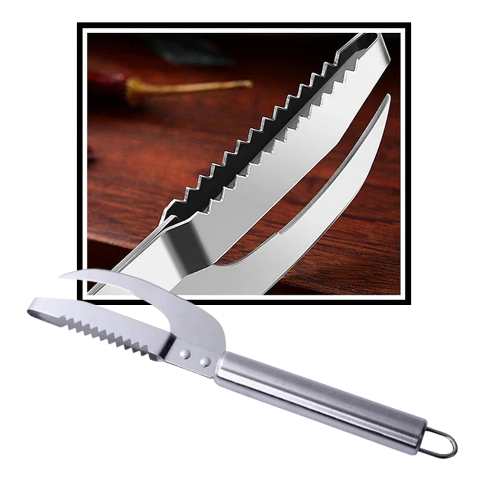 Faca para peixes e frutos do mar Hozxclle com design único, utensílio de cozinha para preparar frutos do mar com precisão