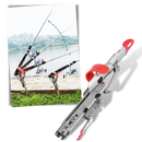 Suporte de canne à pêche Huitaisann com mola, ideal para pesca, com acabamento resistente e design prático.