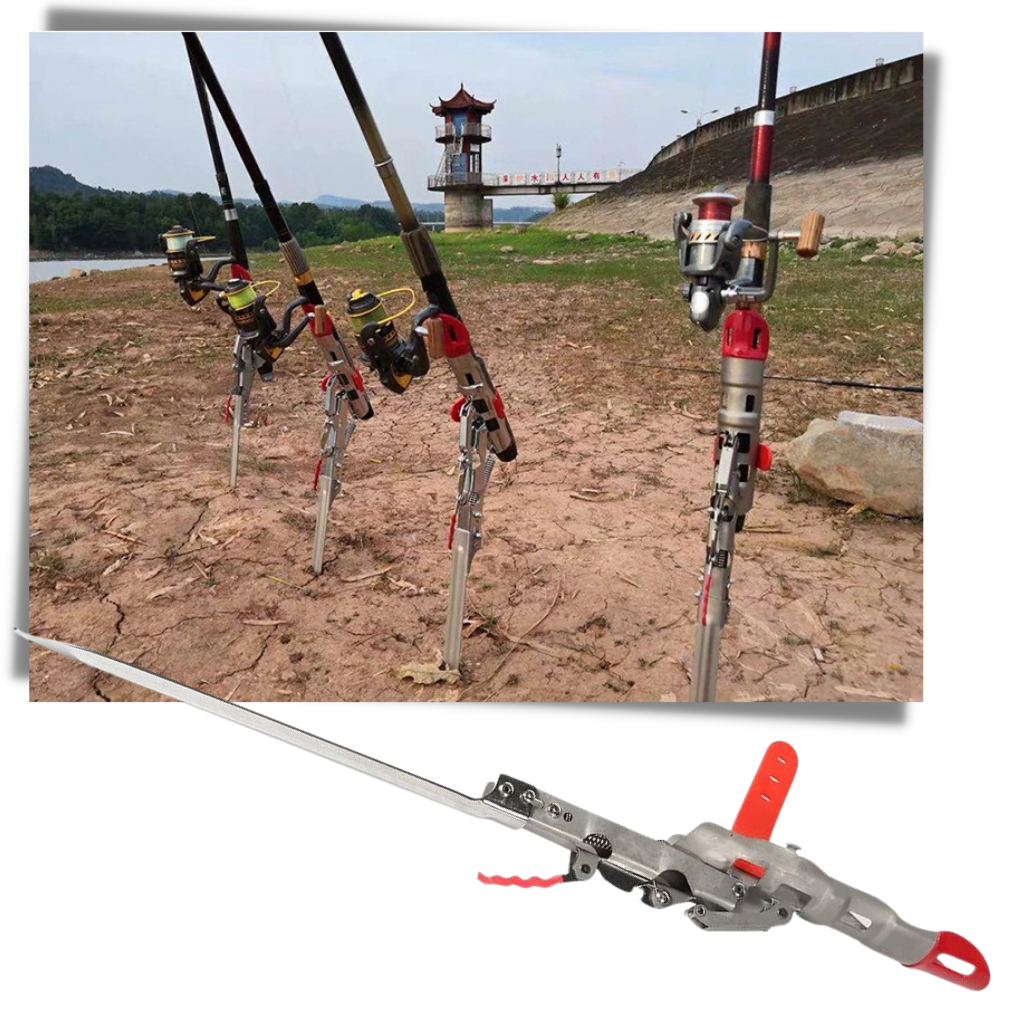 Suporte de canne de pêche Huitaisann com mola, ideal para segurar varas de pesca de forma segura e prática.