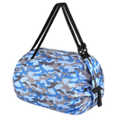 Sac de courses pliable et étanche de la marque Tmgone, sac à provisions bleu, facile à plier et résistant à l'eau.