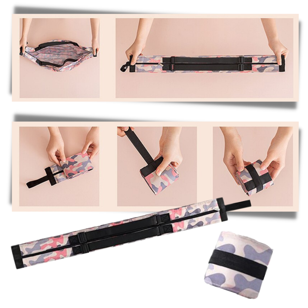 Sacola de compras Tmgone, saco de provisões dobrável, resistente à água, fácil de guardar, ideal para compras e viagens.