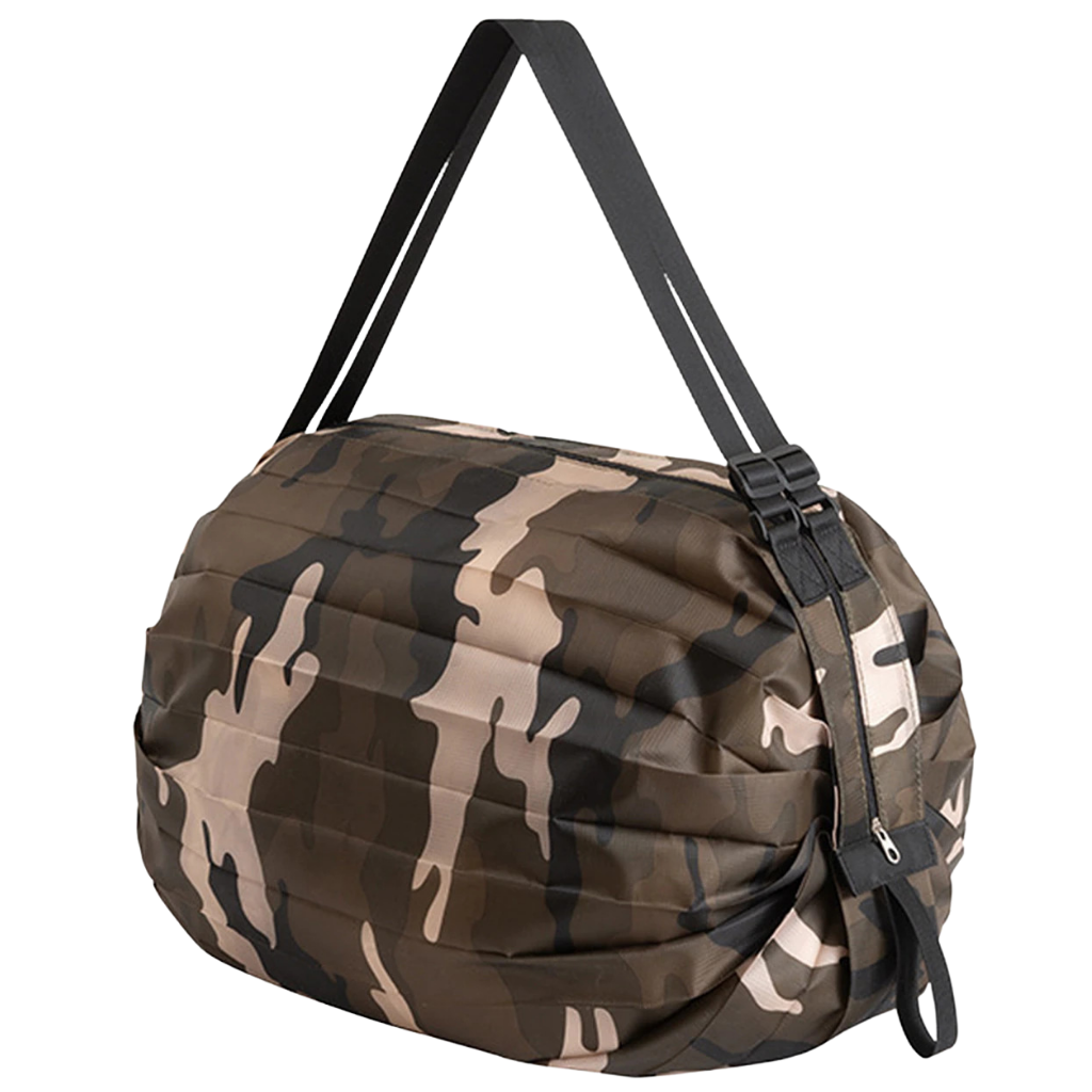 Sac de courses pliable et à l'épreuve de l'eau Tmgone, sac à provisions en tissu camouflage vert, léger et pratique.