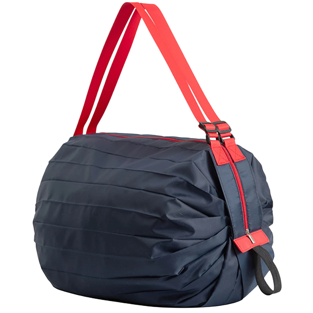 Sac de courses pliable et à l'épreuve de l'eau de la marque Tmgone, sac à provisions navy, pratique et résistant.