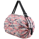 Sac de courses Tmgone, saco de compras dobrável e à prova d'água com estampa camuflada rosa, fácil de transportar e reutilizável.