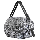 Sacolas de compras Tmgone, saco de supermercado dobrável e à prova d'água com estampa de zebra, fácil de transportar.