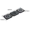 Carregador sem fio dobrável da Etepehi, dispositivo de alimentação portátil com design compacto e dobrável, ideal para viagens.