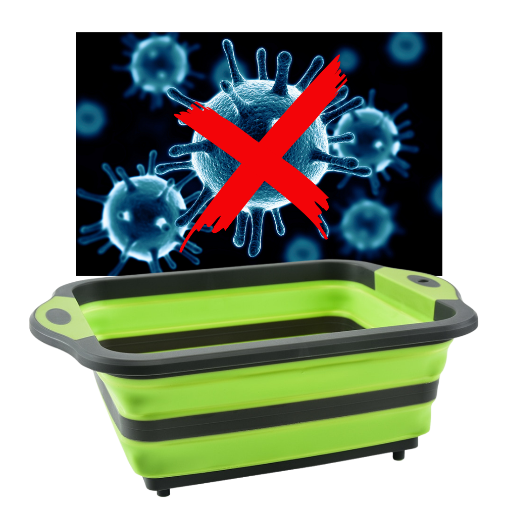 Tábuas de corte dobrável com cesta da Miuline, utensílio de cozinha resistente e prático para preparar alimentos.