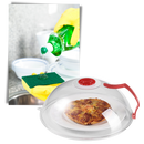 Capa protetora anti-espirramento para micro-ondas Spring Park, acessório de pequeno eletrodoméstico, fácil de limpar e proteger alimentos