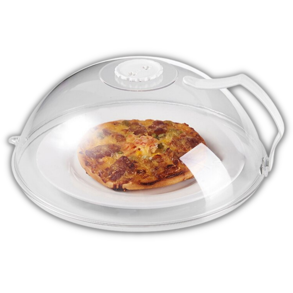 Capa protetora anti-espirramento para micro-ondas da Spring Park, proteção e segurança ao aquecer alimentos.