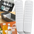 Conjunto de 20 separadores de prateleiras para geladeira Twsoul, acessórios pequenos de eletrodoméstico em plástico branco