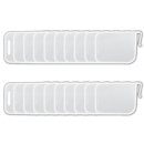 Conjunto de 20 separadores de prateleira para refrigerador, acessórios pequenos da Twsoul para organização de eletrodomésticos.