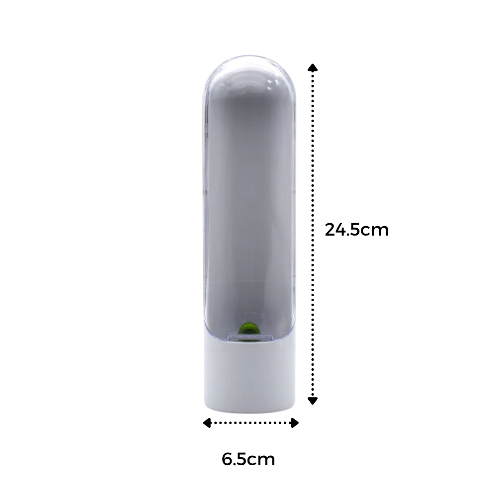 Recipiente de conservação de ervas frescas Teccrui para armazenamento e organização de alimentos em cozinha.