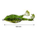 Isca de pesca em silicone em forma de rã da marca Awesitey, 100mm, ideal para pesca esportiva com isca de silicone.